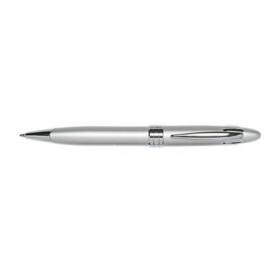 Branded Promotional ETERNITY METAL TWIST ACTION BALL PEN in Silver Pen From Concept Incentives.