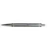 Branded Promotional INFINITY PUSH BUTTON METAL BALL PEN in Dark Grey Pen From Concept Incentives.