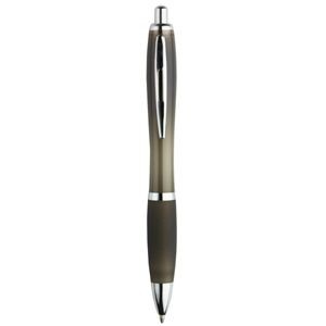 Branded Promotional IMAGE RETRACTABLE PLASTIC BALL PEN in Black Pen From Concept Incentives.