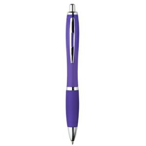 Branded Promotional IMAGE RETRACTABLE PLASTIC BALL PEN in Violet Pen From Concept Incentives.