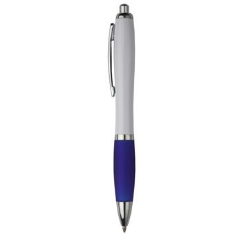 Branded Promotional IMAGE WHITE RETRACTABLE PLASTIC BALL PEN Pen From Concept Incentives.