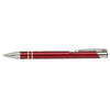 Branded Promotional RETRO PUSH BUTTON ACTION METAL BALL PEN in Red Pen From Concept Incentives.