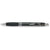 Branded Promotional MAESTRO PUSH BUTTON ACTION METAL BALL PEN in Black with Rubber Grip Pen From Concept Incentives.