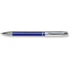 Branded Promotional MONARCH PUSH BUTTON ACTION METAL BALL PEN in Blue Pen From Concept Incentives.