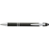 Branded Promotional ALUMINIUM METAL BALL PEN & TOUCH SCREEN STYLUS in Black Pen From Concept Incentives.