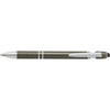 Branded Promotional ALUMINIUM METAL BALL PEN & TOUCH SCREEN STYLUS in Grey Pen From Concept Incentives.