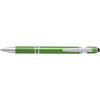 Branded Promotional ALUMINIUM METAL BALL PEN & TOUCH SCREEN STYLUS in Green Pen From Concept Incentives.