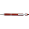 Branded Promotional ALUMINIUM METAL BALL PEN & TOUCH SCREEN STYLUS in Red Pen From Concept Incentives.