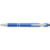 Branded Promotional ALUMINIUM METAL BALL PEN & TOUCH SCREEN STYLUS in Pale Blue Pen From Concept Incentives.