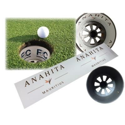 Branded Promotional HOLE CUP COLLAR Golf Hole Insert Cup From Concept Incentives.