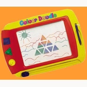 Branded Promotional COLOUR DOODLE DRAWING GAME Etch A Sketch From Concept Incentives.