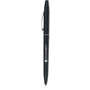 Branded Promotional GUESTPEN SLIM TWIST ACTION PLASTIC BALL PEN in Solid Black Pen From Concept Incentives.