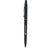 Branded Promotional GUESTPEN SLIM TWIST ACTION PLASTIC BALL PEN in Solid Black Pen From Concept Incentives.