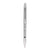 Branded Promotional GUESTPEN SLIM TWIST ACTION SILVER PLASTIC BALL PEN Pen From Concept Incentives.