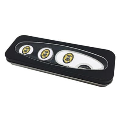 Branded Promotional PITCHMASTER GT3 TIN Golf Gift Set From Concept Incentives.