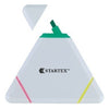 Branded Promotional STARTEX TRIANGULAR SHAPE HIGHLIGHTER Highlighter Set From Concept Incentives.