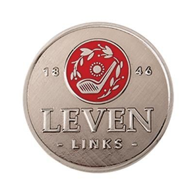 Branded Promotional 40MM - ENAMEL GOLF BALL MARKER Golf Marker From Concept Incentives.