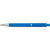 Branded Promotional SKATER NEON FLUORESCENT RETRACTABLE PLASTIC BALL PEN in Blue Pen From Concept Incentives.