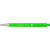 Branded Promotional SKATER NEON FLUORESCENT RETRACTABLE PLASTIC BALL PEN in Green Pen From Concept Incentives.