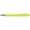 Branded Promotional SKATER NEON FLUORESCENT RETRACTABLE PLASTIC BALL PEN in Yellow Pen From Concept Incentives.