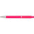 Branded Promotional SKATER NEON FLUORESCENT RETRACTABLE PLASTIC BALL PEN in Pink Pen From Concept Incentives.