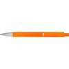 Branded Promotional SKATER NEON FLUORESCENT RETRACTABLE PLASTIC BALL PEN in Orange Pen From Concept Incentives.