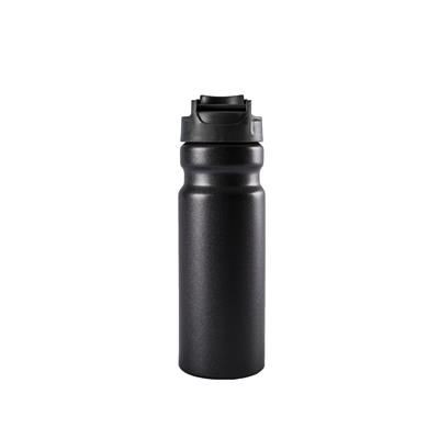 Branded Promotional ALUMINIUM METAL WATER BOTTLE in Gun Metal Sports Drink Bottle From Concept Incentives.