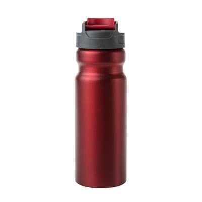 Branded Promotional ALUMINIUM METAL WATER BOTTLE in Red Sports Drink Bottle From Concept Incentives.