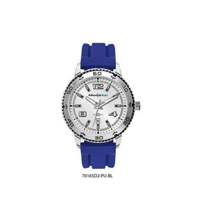 Branded Promotional SPORTS WATCH with Silicon Strap in Blue Watch From Concept Incentives.