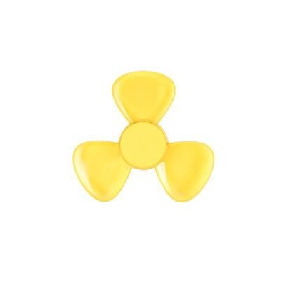 Branded Promotional PETAL SPINNER in Yellow Fidget Spinner From Concept Incentives.