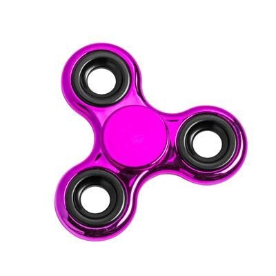 Branded Promotional MIRROR SPINNER in Pink Fidget Spinner From Concept Incentives.