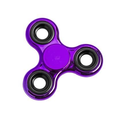 Branded Promotional MIRROR SPINNER in Purple Fidget Spinner From Concept Incentives.