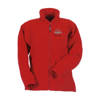 Branded Promotional REGATTA THOR III FLEECE JACKET LADIES in Red Jacket From Concept Incentives.