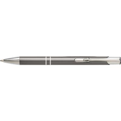 Branded Promotional ALUMINIUM METAL BALL PEN in Black Pen From Concept Incentives.