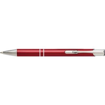 Branded Promotional ALUMINIUM METAL BALL PEN in Red Pen From Concept Incentives.