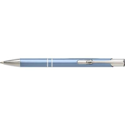 Branded Promotional ALUMINIUM METAL BALL PEN in Aqua Pen From Concept Incentives.