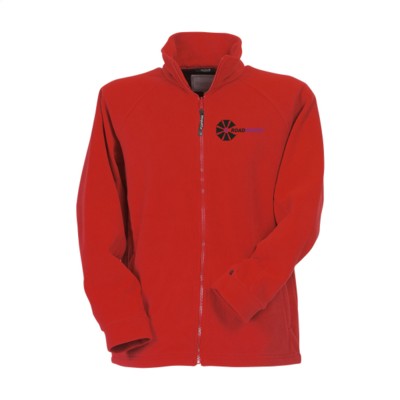 Branded Promotional REGATTA THOR III FLEECE JACKET MENS in Red Jacket From Concept Incentives.