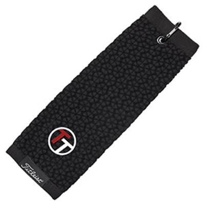 Branded Promotional TITLEIST TRI FOLDING TOWEL Golf Towel From Concept Incentives.