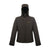 Branded Promotional REGATTA STANDOUT ARLEY II HOODED HOODY SOFTSHELL JACKET MENS in Black Jacket From Concept Incentives.