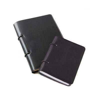 Branded Promotional A5 JOURNAL in Hampton Finecell Leather Journal Note Book From Concept Incentives.