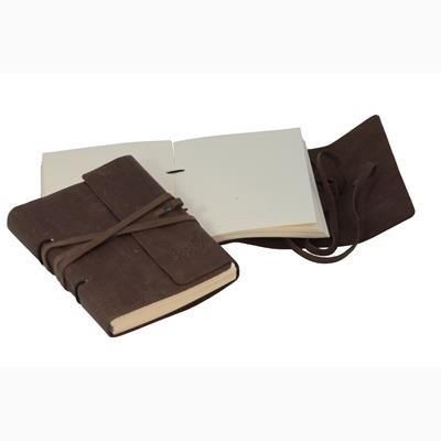 Branded Promotional DIESEL LEATHER A5 ARTISAN LACED TRAVEL JOURNAL OR NOTE BOOK Journal Note Book From Concept Incentives.