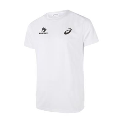 Branded Promotional ASICS TOP-TEE MEN SPORTS SHIRT in White Tee Shirt From Concept Incentives.