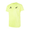 Branded Promotional ASICS TOP-TEE MEN SPORTS SHIRT in Neon Fluorescent Yellow Tee Shirt From Concept Incentives.