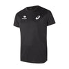 Branded Promotional ASICS TOP-TEE MEN SPORTS SHIRT in Black Tee Shirt From Concept Incentives.