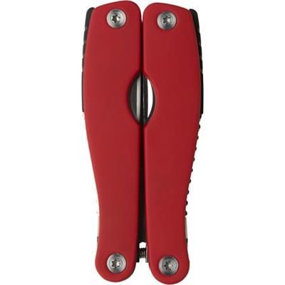Branded Promotional MULTI TOOL in Red Multi Tool From Concept Incentives.