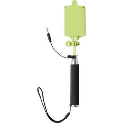Branded Promotional TELESCOPIC SELFIE STICK in Pale Green Selfie Stick From Concept Incentives.