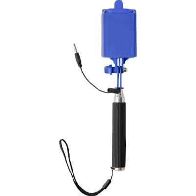 Branded Promotional TELESCOPIC SELFIE STICK in Cobalt Blue Selfie Stick From Concept Incentives.