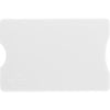 Branded Promotional PLASTIC CARD HOLDER in White Credit Card Holder From Concept Incentives.