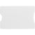 Branded Promotional PLASTIC CARD HOLDER in White Credit Card Holder From Concept Incentives.