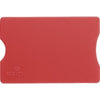 Branded Promotional PLASTIC CARD HOLDER in Red Credit Card Holder From Concept Incentives.